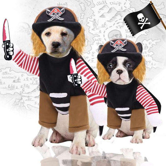 Pirate Dog costume is available at Adorable Pet Supply.