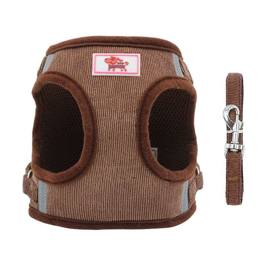 Reflective Vest Harness & Leash