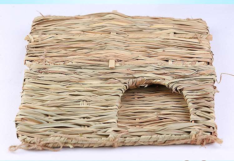 A Grass Straw House for small pets is available at Adorable Pet Supply.