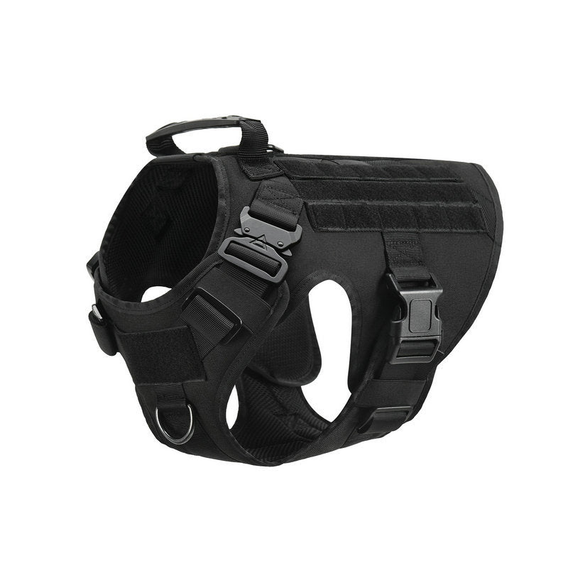 A military tactical dog harness perfect for a large dogs and available at Adorable Pet Supply.