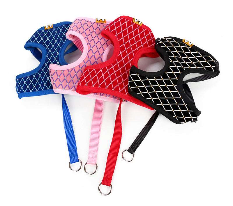 A durable universal harness for cats or dogs available at Adorable Pet Supply.