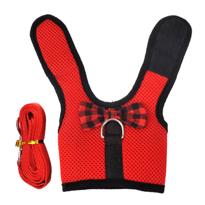 The cutest rabbit vest and leash is available at Adorable Pet Supply.