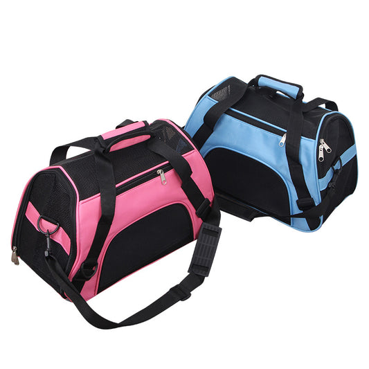 A traveling pet carrier that be purchase at Adorable Pet Supply.
