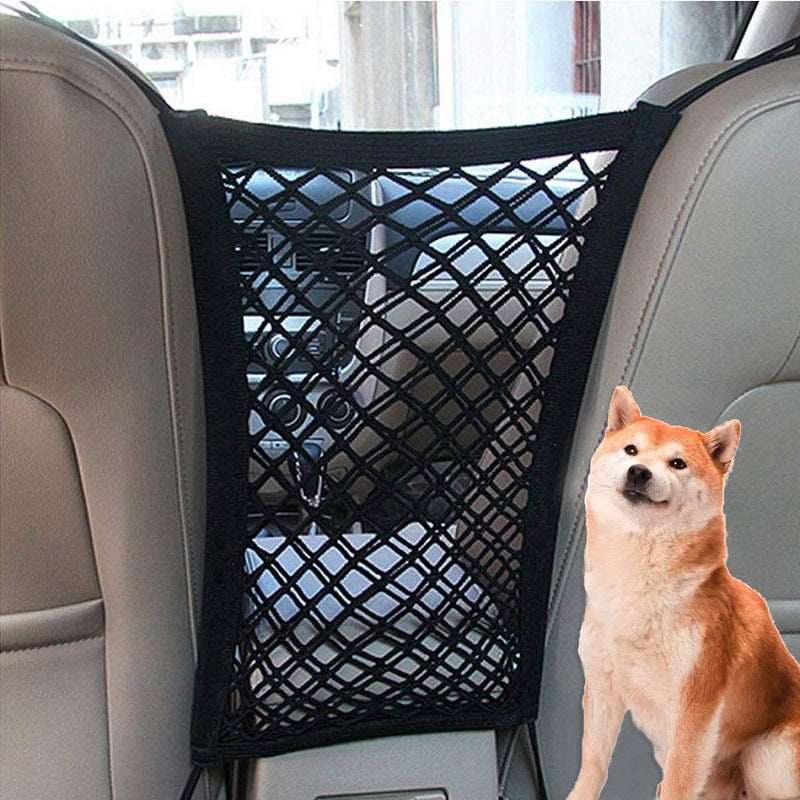 A pet car safety net available at Adorable Pet Supply.