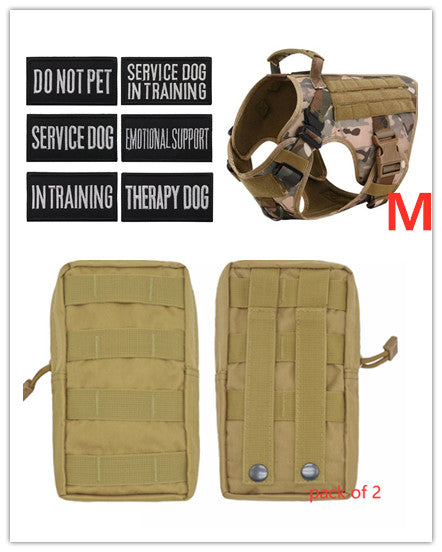 A military tactical dog harness perfect for a large dogs and available at Adorable Pet Supply.