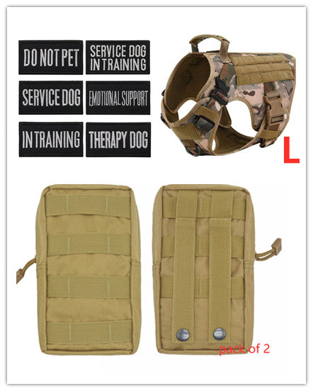 A military tactical dog harness perfect for a large dogs and available at Adorable Pet Supply.