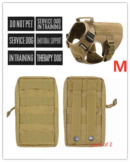 A military tactical dog harness perfect for a large dogs and available at Adorable Pet Supply.