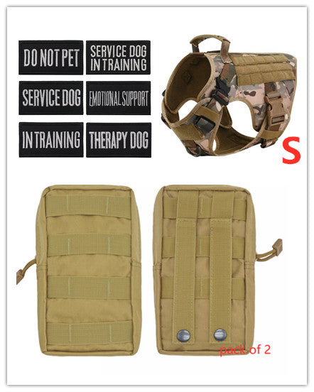 A military tactical dog harness perfect for a large dogs and available at Adorable Pet Supply.