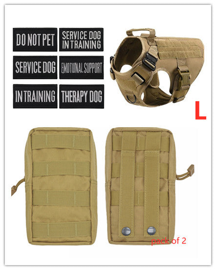 A military tactical dog harness perfect for a large dogs and available at Adorable Pet Supply.