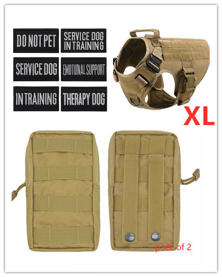 A military tactical dog harness perfect for a large dogs and available at Adorable Pet Supply.