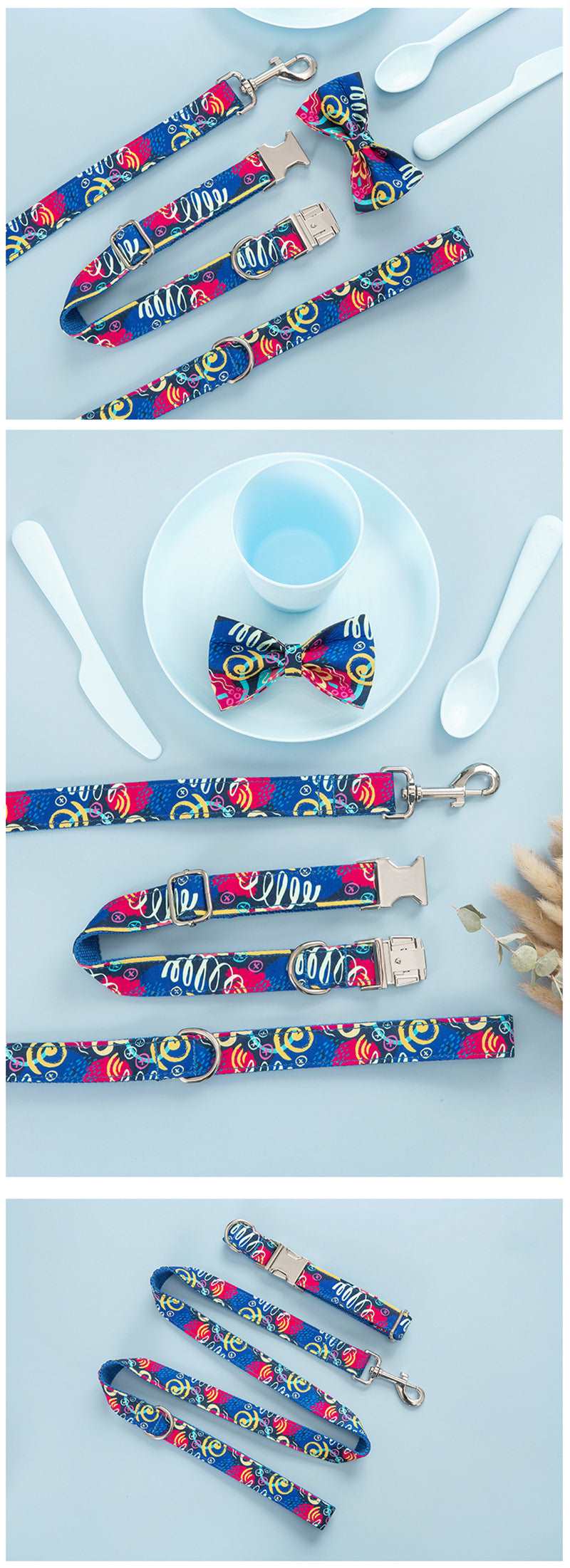 Dog Leash and Collar Set | Cute Pet Collar & Leashes