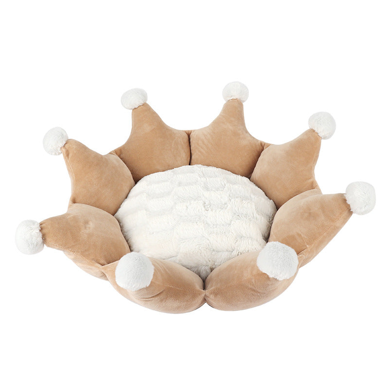 Pet Sleeping Nest | Cozy Crown Pet Bed