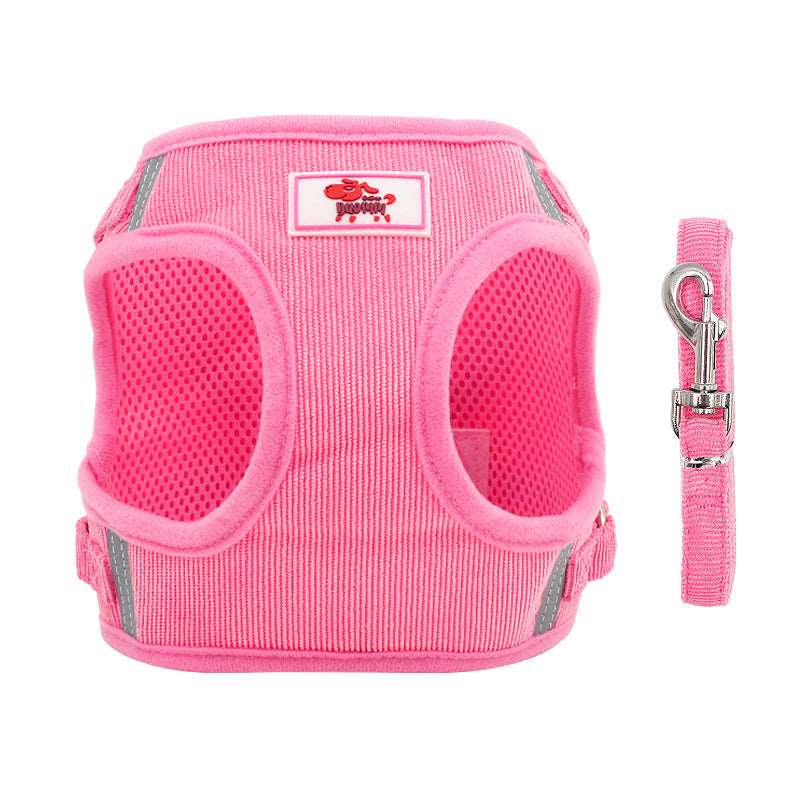 Reflective Vest Harness & Leash