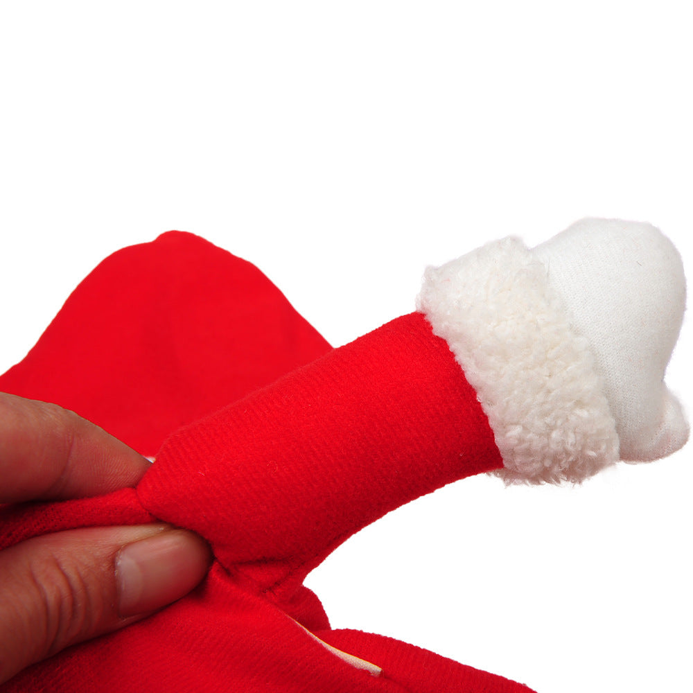 Santa Claus Pet Costume is available at Adorable Pet Supply.