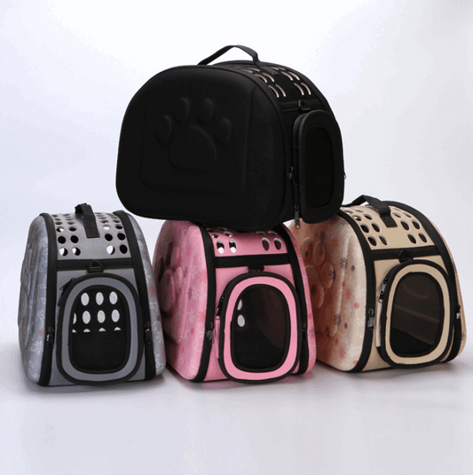 A traveling pet carrier that be purchase at Adorable Pet Supply.