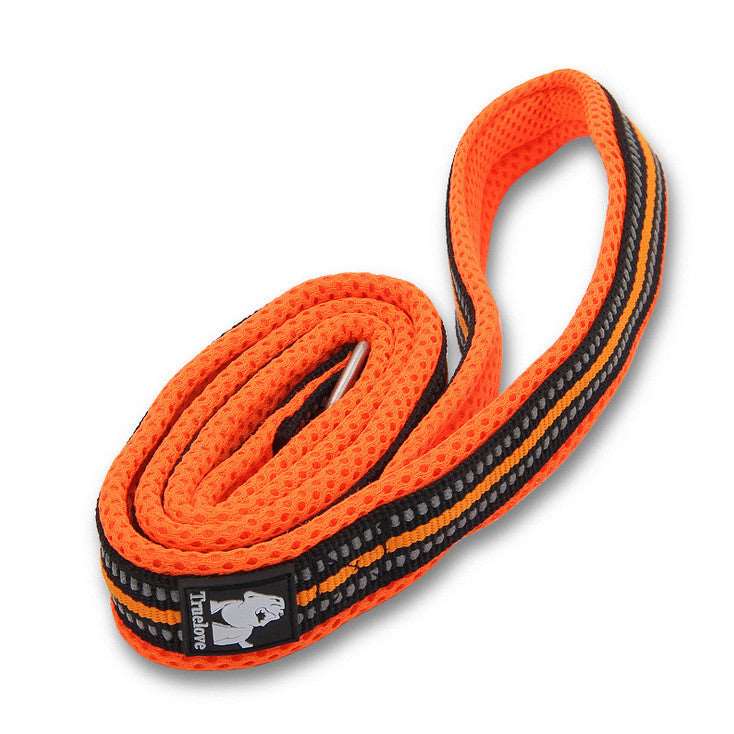 A doggie leash with bright colors is available at Adorable Pet Supply.