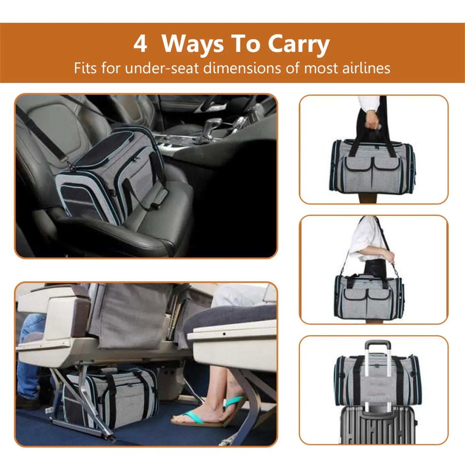 Pet Travel Expandable Carrier can be purchase at Adorable Pet Supply.