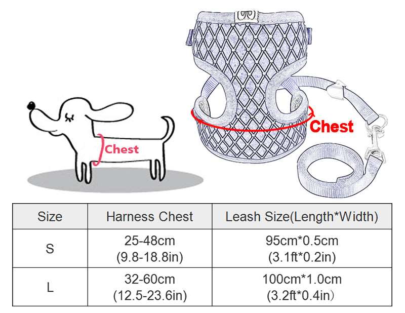 A durable universal harness for cats or dogs available at Adorable Pet Supply.