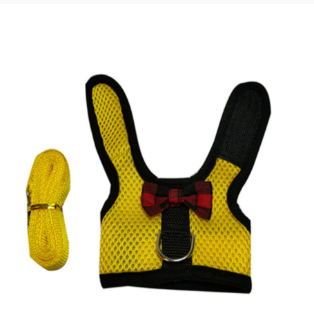 The cutest rabbit vest and leash is available at Adorable Pet Supply.