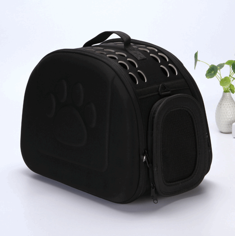 A traveling pet carrier that be purchase at Adorable Pet Supply.