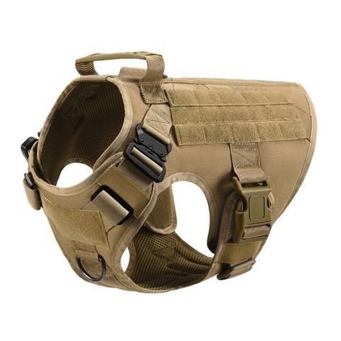 A military tactical dog harness perfect for a large dogs and available at Adorable Pet Supply.