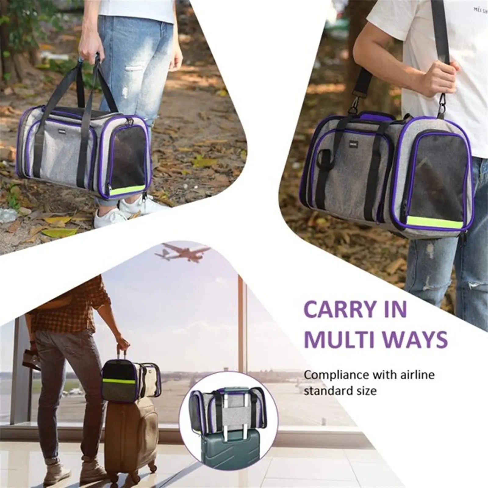 Pet Travel Expandable Carrier can be purchase at Adorable Pet Supply.