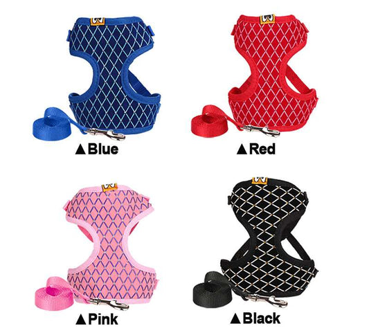 A durable universal harness for cats or dogs available at Adorable Pet Supply.