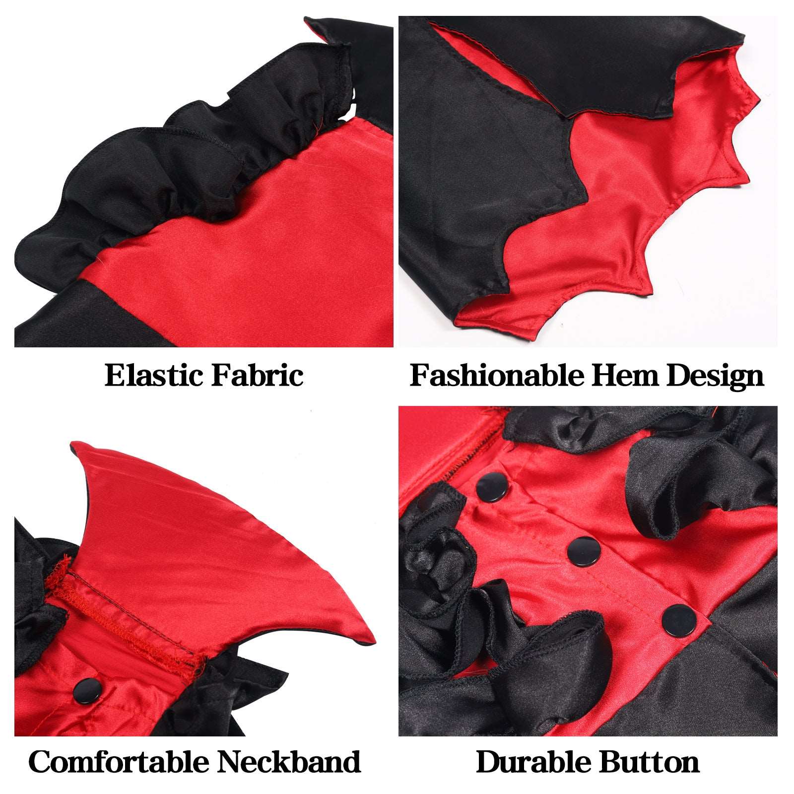 A Vampire cat costume available at Adorable Pet Supply.