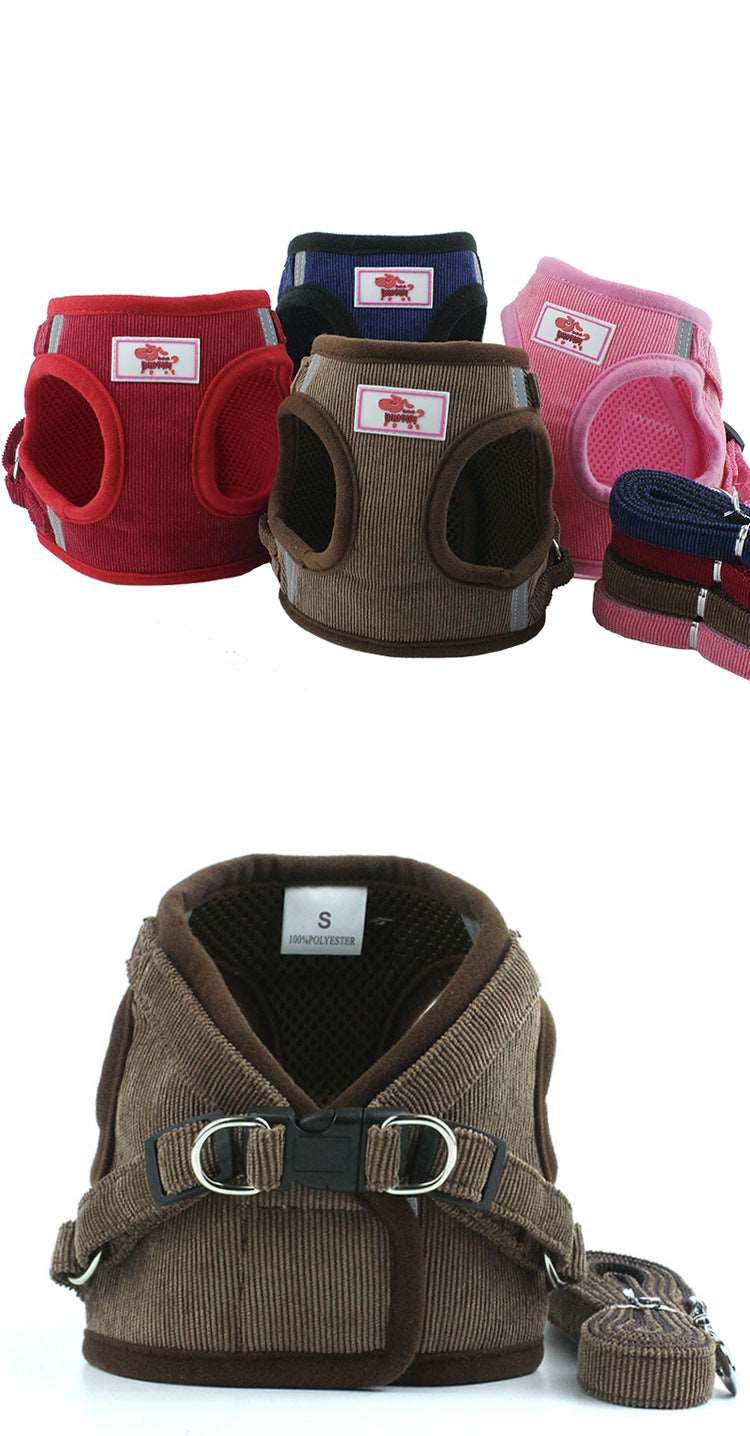 Reflective Vest Harness & Leash