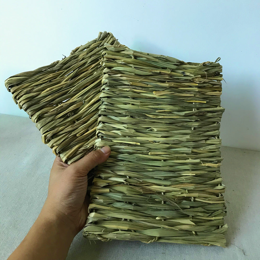 Three straw mats for small pets are available at Adorable Pet Supply.