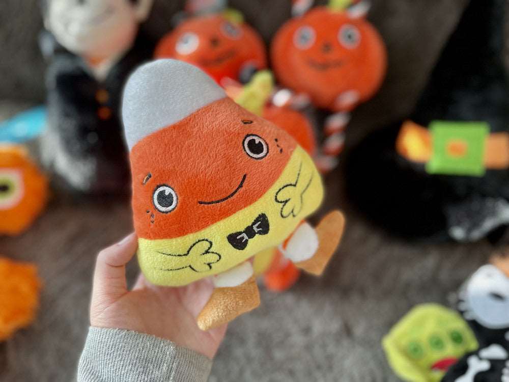 Halloween Pumpkin Toy available at Adorable Pet Supply.