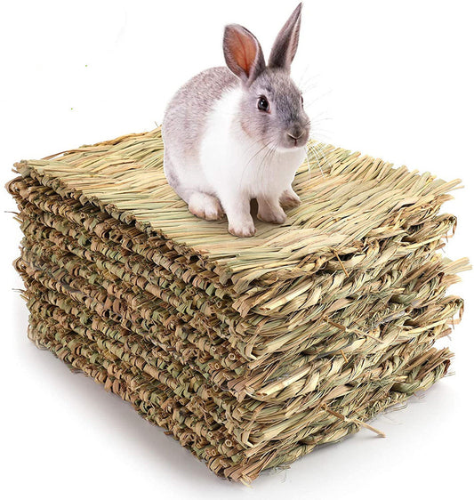 Three straw mats for small pets  are available at Adorable Pet Supply.