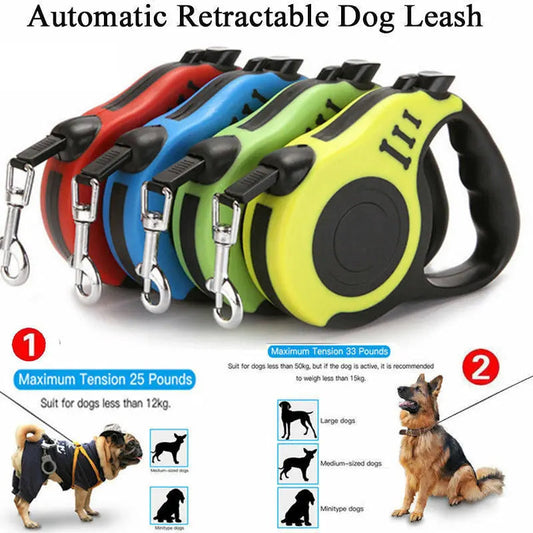 Automatic Retractable Dog Leash | Extendable Pet Leash