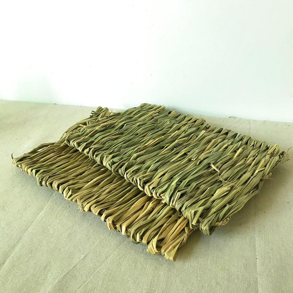 Three straw mats for small pets  are available at Adorable Pet Supply.