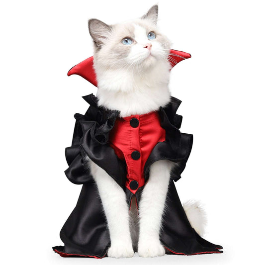 A Vampire cat costume available at Adorable Pet Supply.