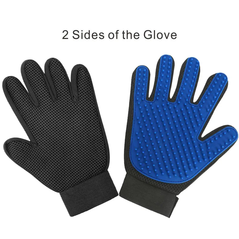 Cat Grooming Glove which extremely helpful during shedding time for any  of your furry pets.