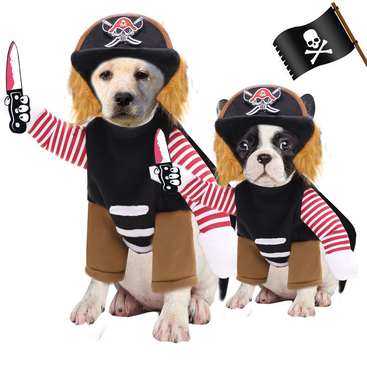 Pirate Dog costume is available at Adorable Pet Supply.