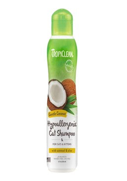 TropiClean Hypoallergenic Cat Shampoo available at Adorable Pet Supply.