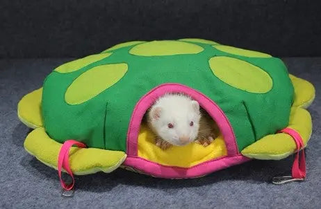 A hideout home for ferrets and can be purchase at Adorable Pet Supply.