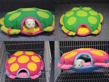 A hideout home for ferrets and can be purchase at Adorable Pet Supply.