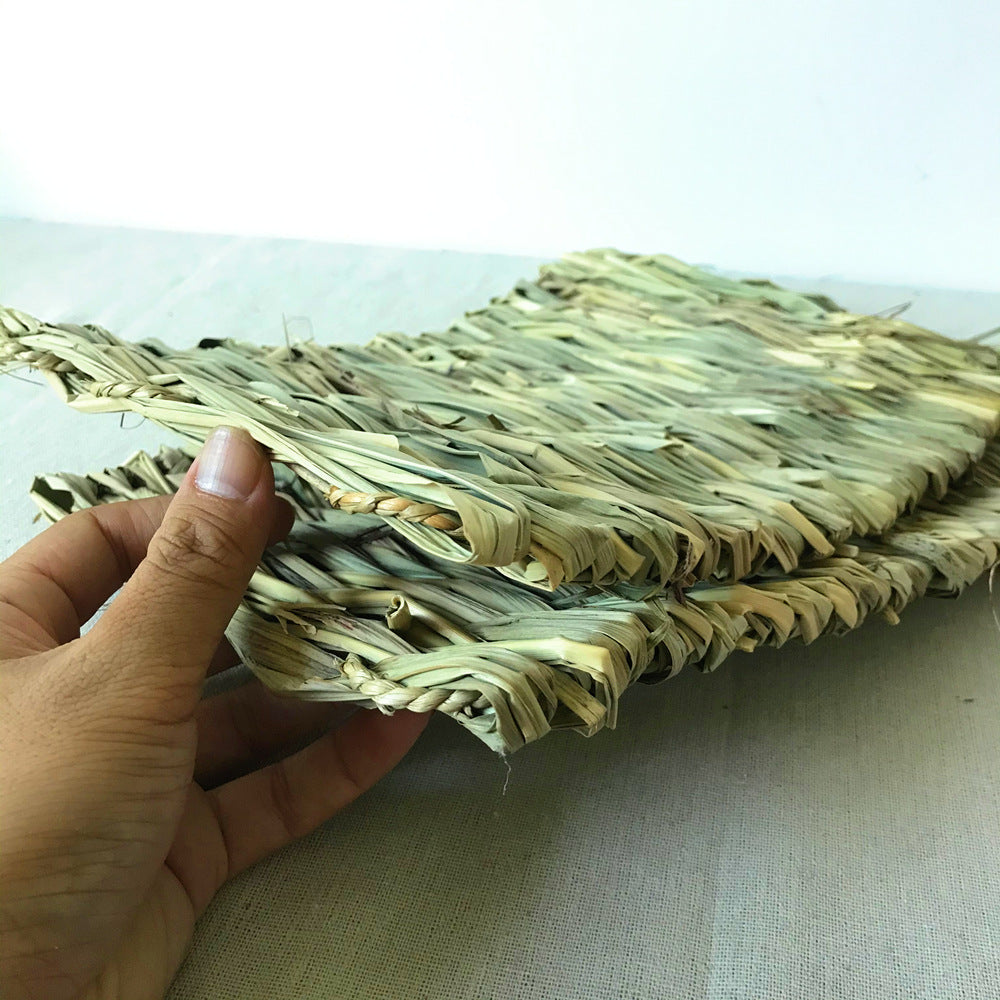 Three straw mats for small pets  are available at Adorable Pet Supply.