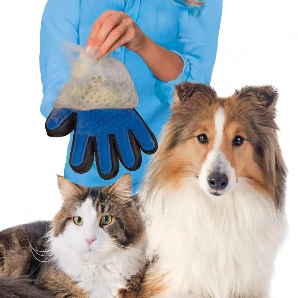 Cat Grooming Glove which extremely helpful during shedding time for any of your furry pets.