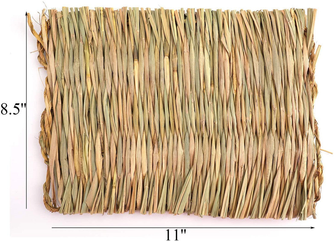 Three straw mats for small pets are available at Adorable Pet Supply.