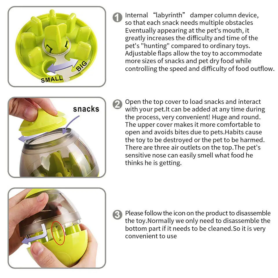 Dog Tumbler Feeder Ball available at Adorable Pet Supply.