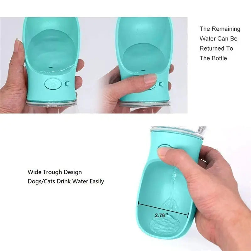 Portable Dog Water Bottle Feeder available at Adorable Pet Supply.