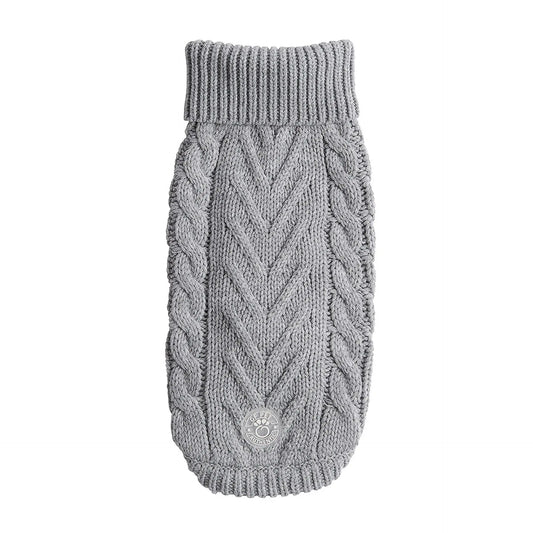 GF Pet Chalet Dog Grey Sweater available at Adorable  Pet Supply