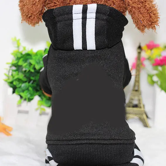 Doggy four-legged Sweatsuit available at Adorable Pet Supply.