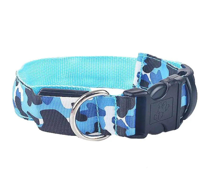 Camouflage Luminous Dog Collar - Adorable Pet Supply