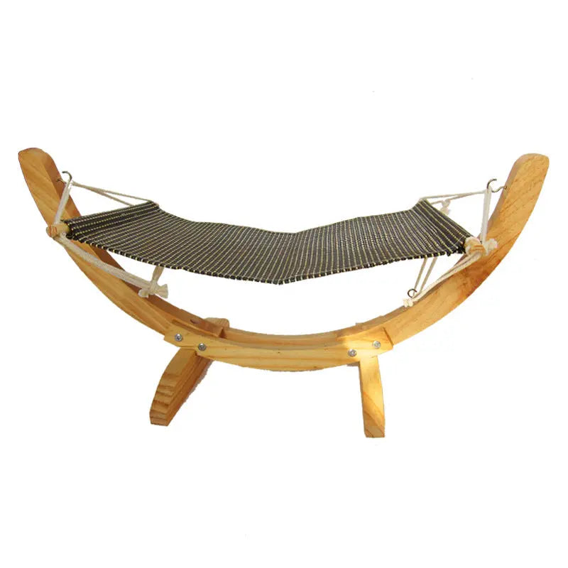 Cat Hammock Wooden Bed  is perfect for hanging outside- Adorable Pet Supply