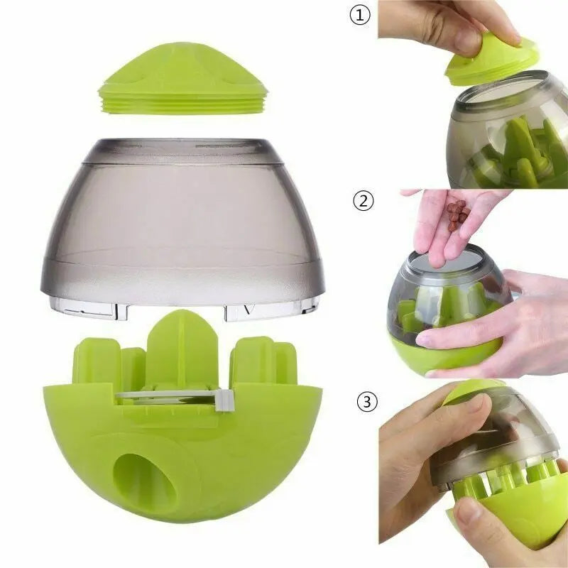 Dog Tumbler Feeder Ball available at Adorable Pet Supply.